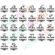 Elegant Split Damask Monogram Machine Embroidery Designs by JuJu