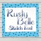 Rusty Belle Embroidery Font | Machine Embroidery Designs by JuJu