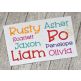 Rusty Swing Embroidery Font
