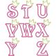 Princess Crown Applique Font