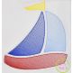 Sailboat Sketch | Machine Embroidery Designs by JuJu