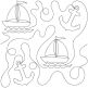 Sailboats End-to-End Quilting | Machine Embroidery Designs by JuJu