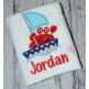 Sailing Crab Boat Applique | Machine Embroidery Designs by JuJu