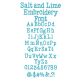 Salt and Lime Embroidery Font | Machine Embroidery Designs by JuJu