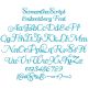 Samantha Script Embroidery Font | Machine Embroidery Designs by JuJu