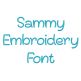Sammy Embroidery Font | Machine Embroidery Designs by JuJu