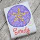 Sand Dollar Applique | Machine Embroidery Designs by JuJu