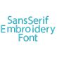 Sans Serif Embroidery Font Machine Embroidery Designs by JuJu