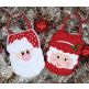 Santa and Mrs Claus Treat Bags | Machine Embroidery Designs by JuJu