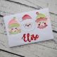 Santa Elves Trio Sketch Embroidery | Machine Embroidery Designs by JuJu