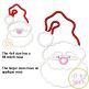 Santa Face Whimsical Hat Applique | Machine Embroidery Designs by JuJu