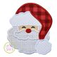 Santa Fluffy Hat Applique | Machine Embroidery Designs by JuJu