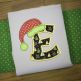 Santa Hat Applique Alphabet Machine Embroidery Designs by JuJu