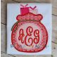 Santa Bag Monogram Circle | Machine Embroidery Designs by JuJu/ Stitch Away Applique 