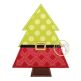 Christmas Tree Santa Belt Applique | Machine Embroidery Designs by JuJu