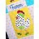 ITH Sassy Chickens Wall Hanging | Machine Embroidery Designs by JuJu