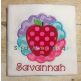 Scallop Apple | Machine Embroidery Designs by JuJu