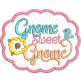 ITH Gnome Scalloped Mug Rug | Machine Embroidery Designs by JuJu