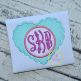 Scalloped Heart Monogram Applique Frame | Machine Embroidery Designs by JuJu
