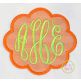 Scalloped Oval Monogram Frame Applique | Machine Embroidery Designs by JuJu