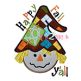 Scarecrow Boy Happy Fall Y'all Applique | Machine Embroidery Designs by JuJu