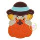 Scarecrow Boy Pumpkin Peeker Applique | Machine Embroidery Designs by JuJu