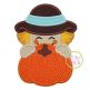 Scarecrow Boy Pumpkin Peeker Applique | Machine Embroidery Designs by JuJu