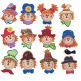 Cute Whimsical Scarecrows Applique Machine Embroidery Designs by JuJu