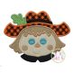 Scarecrow Face Boy Applique | Machine Embroidery Designs by JuJu