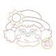 Scarecrow Face Girl Bean Embroidery | Machine Embroidery Designs by JuJu