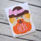 Scarecrow Girl Pumpkin Peeker Applique | Machine Embroidery Designs by JuJu