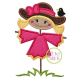 Scarecrow With Crow Girl Applique | Machine Embroidery Designs by JuJu