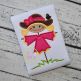 Scarecrow With Crow Girl Applique | Machine Embroidery Designs by JuJu