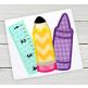 School Supplies | Machine Embroidery Designs by JuJu