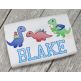 School Brontosaurus Sketch | Machine Embroidery Designs by JuJu