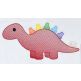 School Stegosaurus Sketch | Machine Embroidery Designs by JuJu