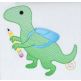 School T-Rex Sketch | Machine Embroidery Designs by JuJu