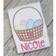 Scratchy Easter Basket Bow Embroidery | Machine Embroidery Designs by JuJu
