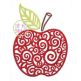 Scroll Apple Embroidery | Machine Embroidery Designs by JuJu