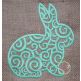 Scroll Bunny Embroidery | Machine Embroidery Designs by JuJu