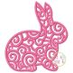 Scroll Bunny Embroidery | Machine Embroidery Designs by JuJu