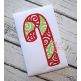 Scroll Candy Cane Embroidery | Machine Embroidery Designs by JuJu