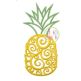 Scroll Pineapple Embroidery | Machine Embroidery Designs by JuJu