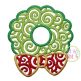 Scroll Wreath Embroidery | Machine Embroidery Designs by JuJu