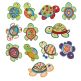 Sea Turtles Applique Machine Embroidery Designs by JuJu 