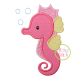 Seahorse Applique | Machine Embroidery Designs by JuJu