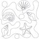 Sea Shells End-to-End Quilting | Machine Embroidery Designs by JuJu