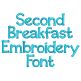 Second Breakfast Embroidery Font | Machine Embroidery Designs by JuJu
