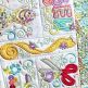 ITH Sewing Room Quilted Wall Hanging | Machine Embroidery Designs by JuJu