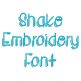 Shake Embroidery Font | Machine Embroidery Designs by JuJu